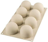 Silikomart, Form för Tartufo silikonkakor, 8 enkla portar, Ø 62 H 52 mm Kitchen Naty Shop