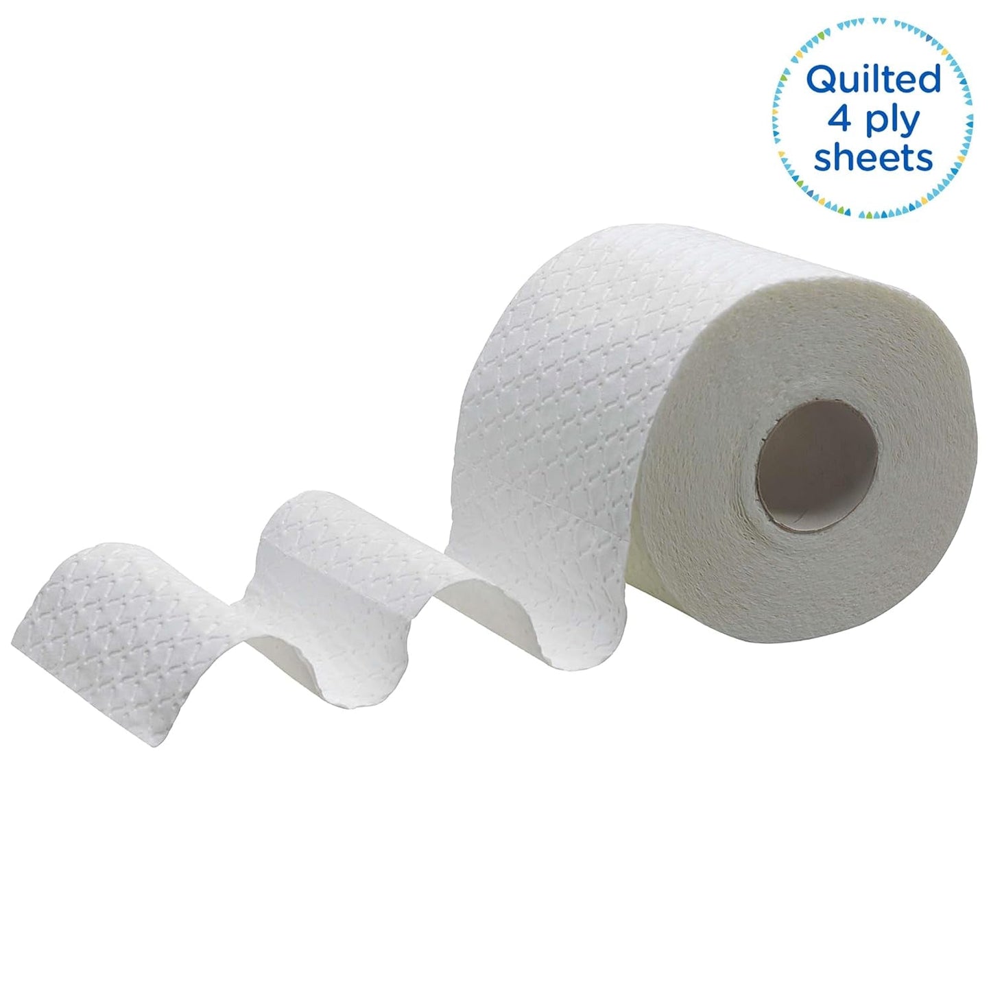 Kleenex Premium toalettpappersrullar 8484, toalettpapper 24 rullar X 160 puffade ark, 4-lagers toalettpapper, 100 % ren fiber, hög kvalitet, rivtålig och mjuk (2-pack)
