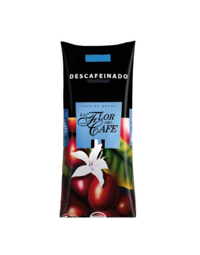 Flor del Café koffeinfria kaffebönor, 100 % Arabica, hela bönor, medelmörkrostade, 10 kg (10 x 1 kg), UTZ-certifierad