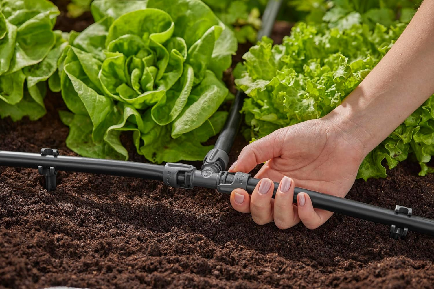Gardena mikrodroppbevattningssystem T-Piece 13 mm (1/2"): Anslutning för 13 mm matarrör, T-gren, automatisk bevattning, återanvändbar (13201-20)