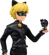 BANDAI - Miraculous Ladybug - 26 cm skyltdocka - Motan Noir - Officiellt licensierad Miraculous - Motan Noir Leddocka - Leksak för åldrarna 4 och uppåt - P50002