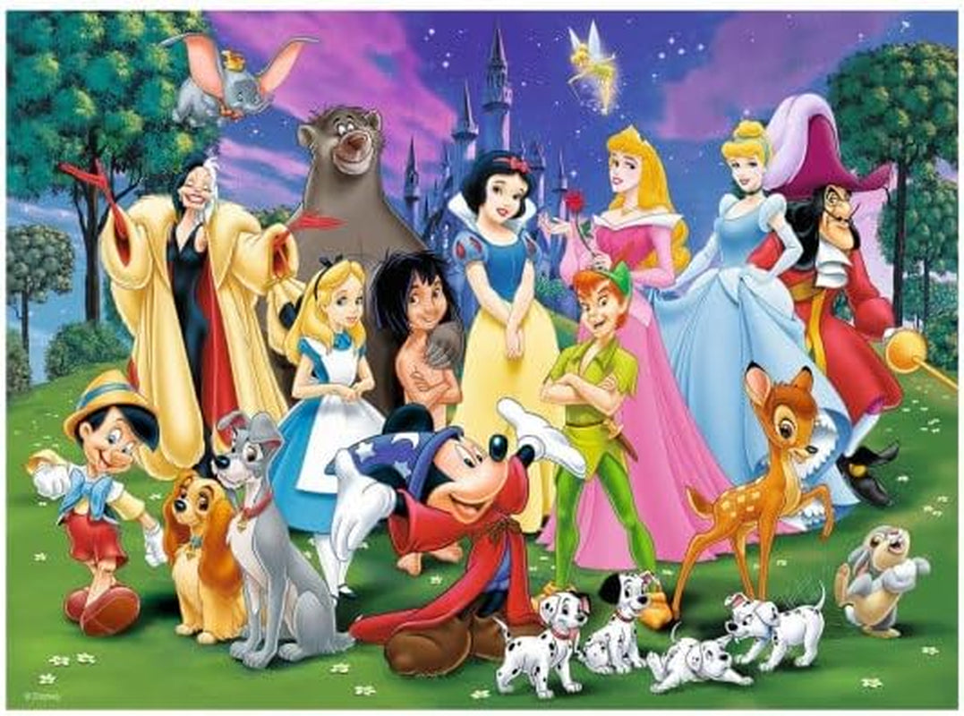 Ravensburger-pussel för barn - 12698 Disney-favoriter - Disney-pussel för barn över 8 år, med 200 bitar i XXL-format Puzzle Naty Shop