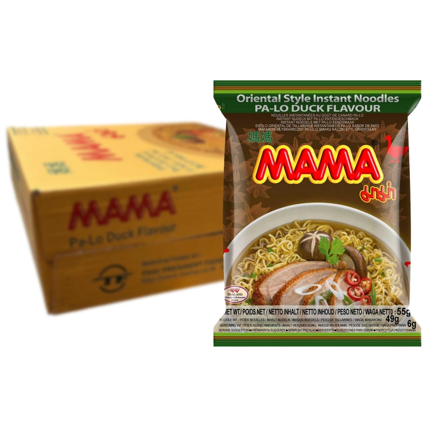 MAMA - Snabbnudlar med kyckling - Flerpack (30 X 55 GR)