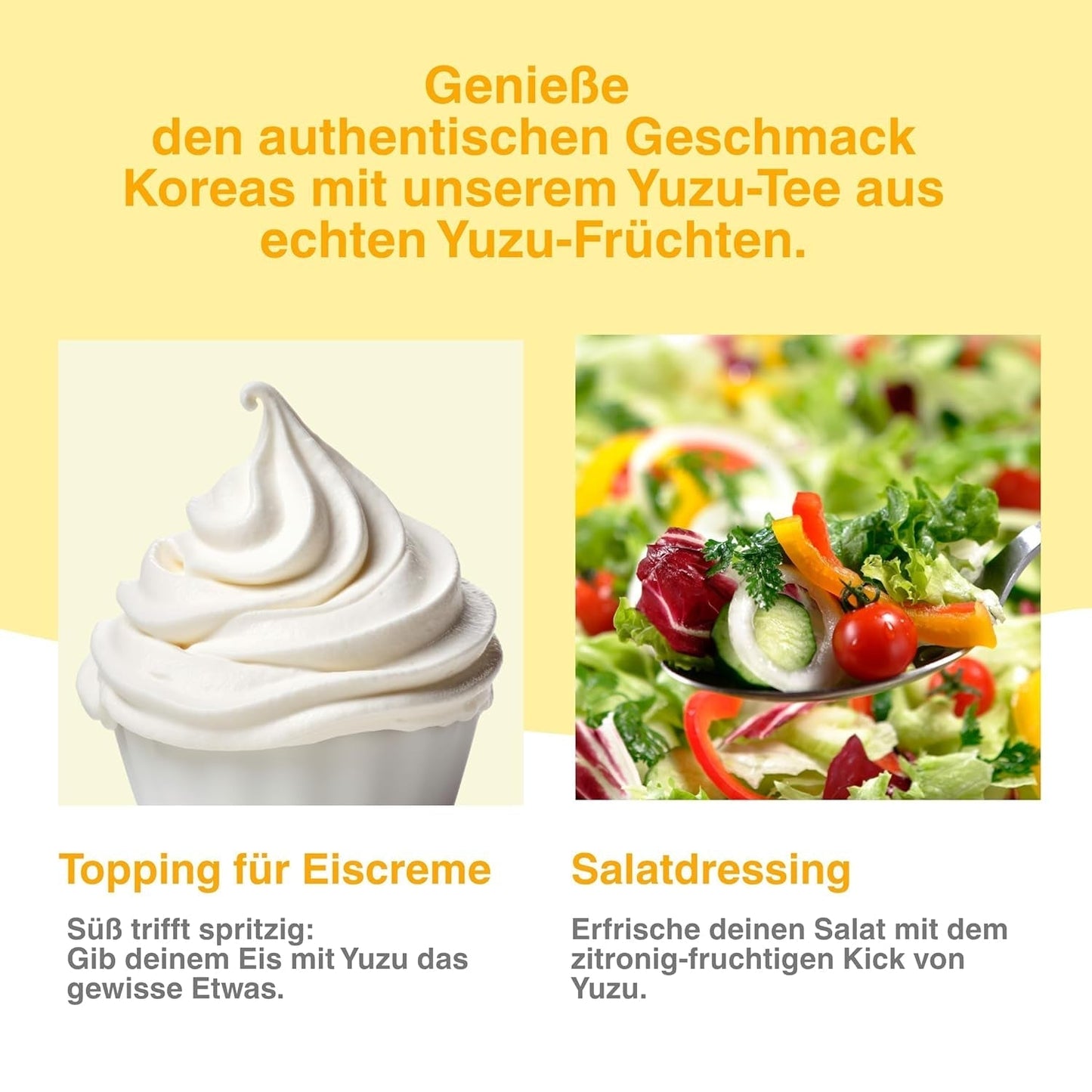 Easycookasia Korean Drink – Yuzu Tea | Fruktig, söt och citrus | Med vitamin C | För te, lemonad, cocktails och desserter | Upptäck asiatisk tekultur (500g)
