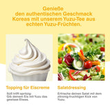 Easycookasia Korean Drink – Yuzu Tea | Fruktig, söt och citrus | Med vitamin C | För te, lemonad, cocktails och desserter | Upptäck asiatisk tekultur (500g)