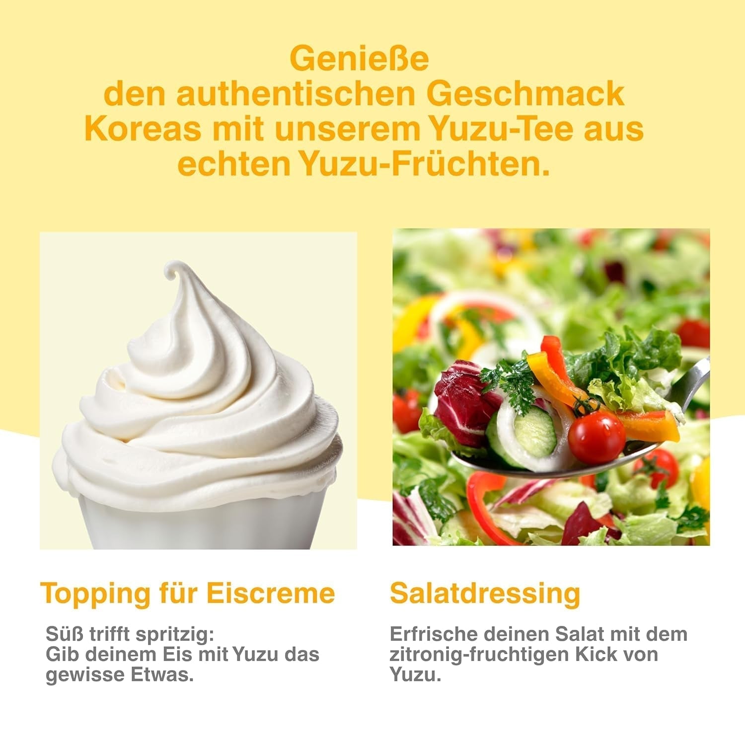 Easycookasia Korean Drink – Yuzu Tea | Fruktig, söt och citrus | Med vitamin C | För te, lemonad, cocktails och desserter | Upptäck asiatisk tekultur (500g)
