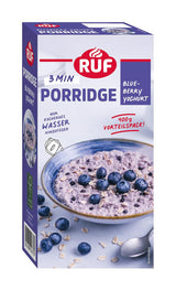 RUF kaneläppelhavregryn med hela havreflingor, delikat kanelsmak och torkade äppelbitar, mellanmål, bulkförpackning, 1 x 400 g