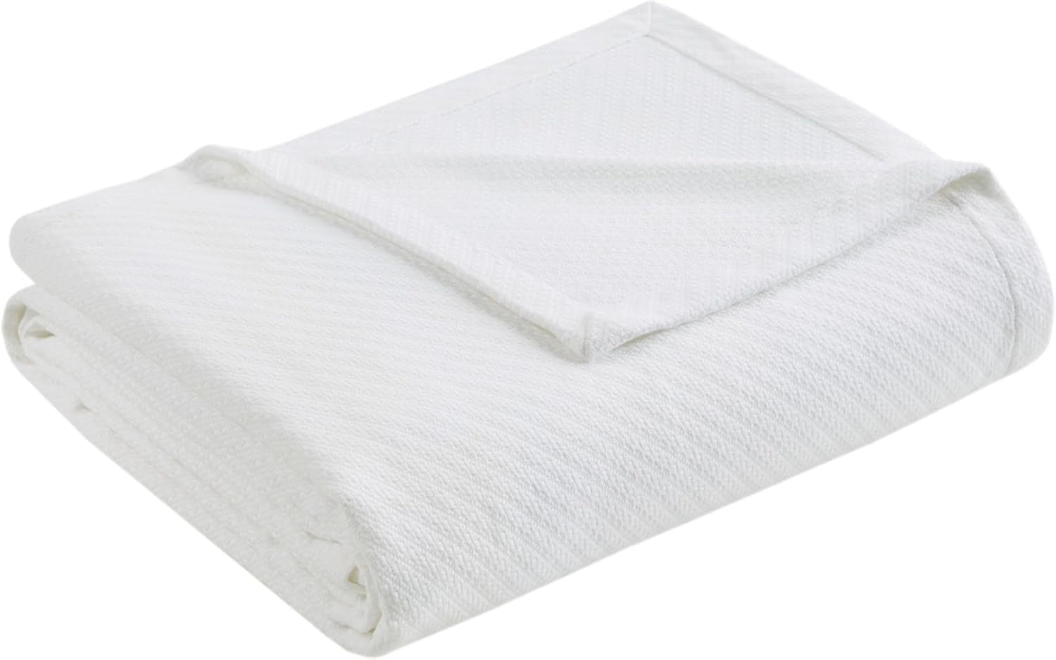 Madison Park Lyxig flytande bomull Hög kvalitet Mjuk Bekväm 100 % ringspunnen bomullsfilt till bäddsoffa Soffa Blush Full/Queen Naty Shop Täcken & täcken Vita King Size