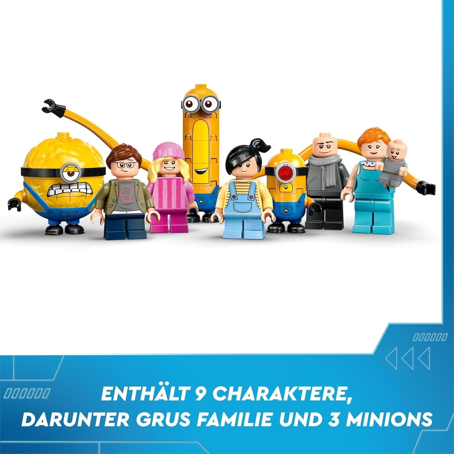 LEGO I - Simply Incorrigible 4 Gru's and Minions' Family Villa I - Simply Incorrigible 4 Filmlekset Barnleksakspresent för pojkar och flickor 8 år och uppåt 75583 Byggset Beuche den LEGO-Store