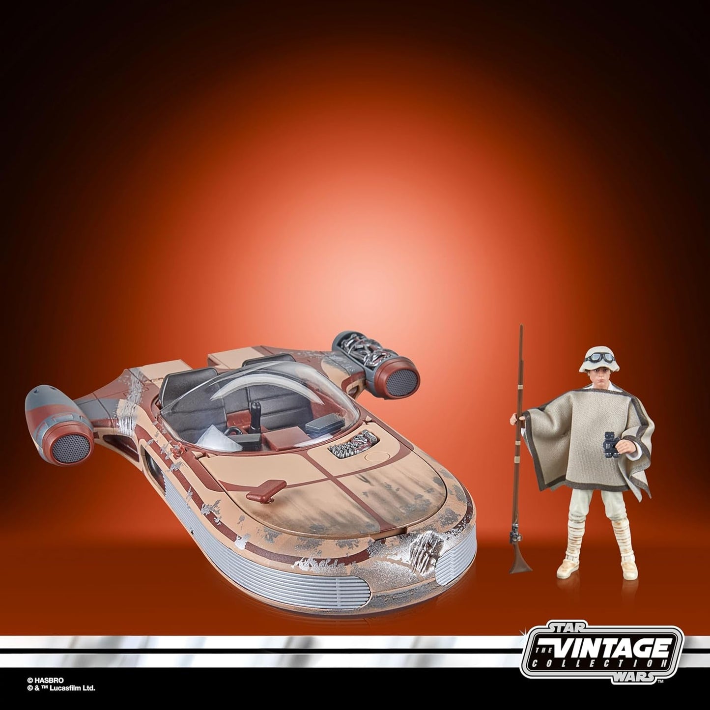Star Wars Vintage Collection Landspeeder & Luke Skywalker, Star Wars: A New Hope Actionfigur & Vehicle, 9,5 cm actionfigurer Naty Shop