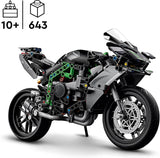LEGO Technic Kawasaki Ninja H2R motorcykel, barn och vuxna födelsedagspresent, dekoration, leksak, modell för pojkar och flickor ålder 10+ 42170 Byggset Besuche den LEGO-Store