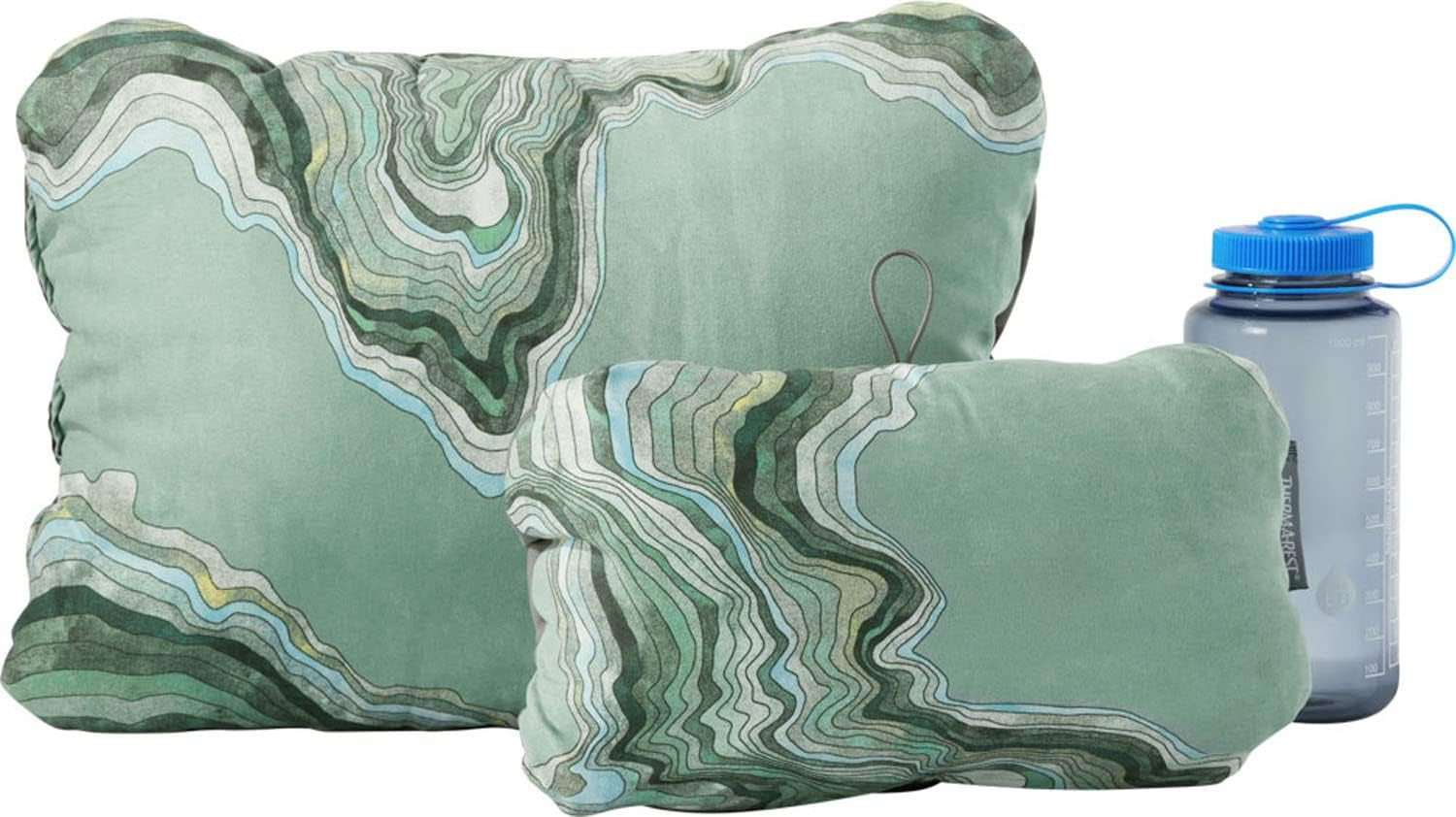 Therm-A-Rest Cascade komprimerbar kudde med sladd, campingkudde, färg: Topowave, storlek: L Naty Shop resekuddar