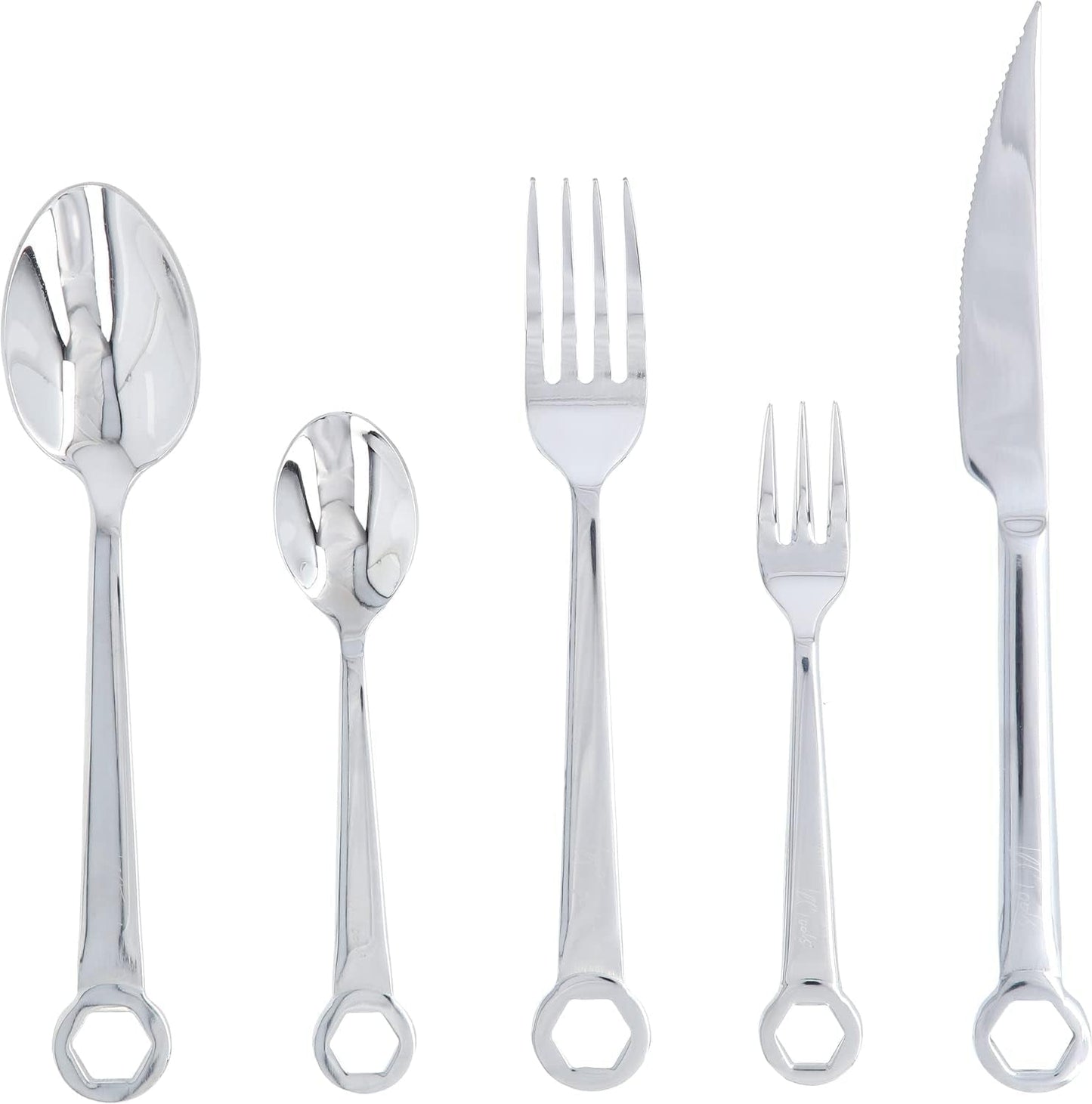 Bestickset 5 delar, rostfritt stål Kitchen Naty Shop