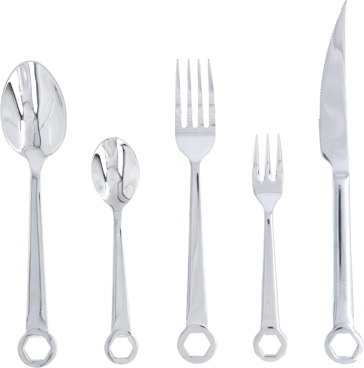 Bestickset 5 delar, rostfritt stål Kitchen Naty Shop