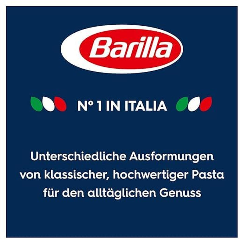 Barilla Pasta Classic Fusilli nr 98 från högkvalitativt durumvete, alltid al dente, Chili, Spaghetti, Fusilli, Penne, Italiensk, 500g