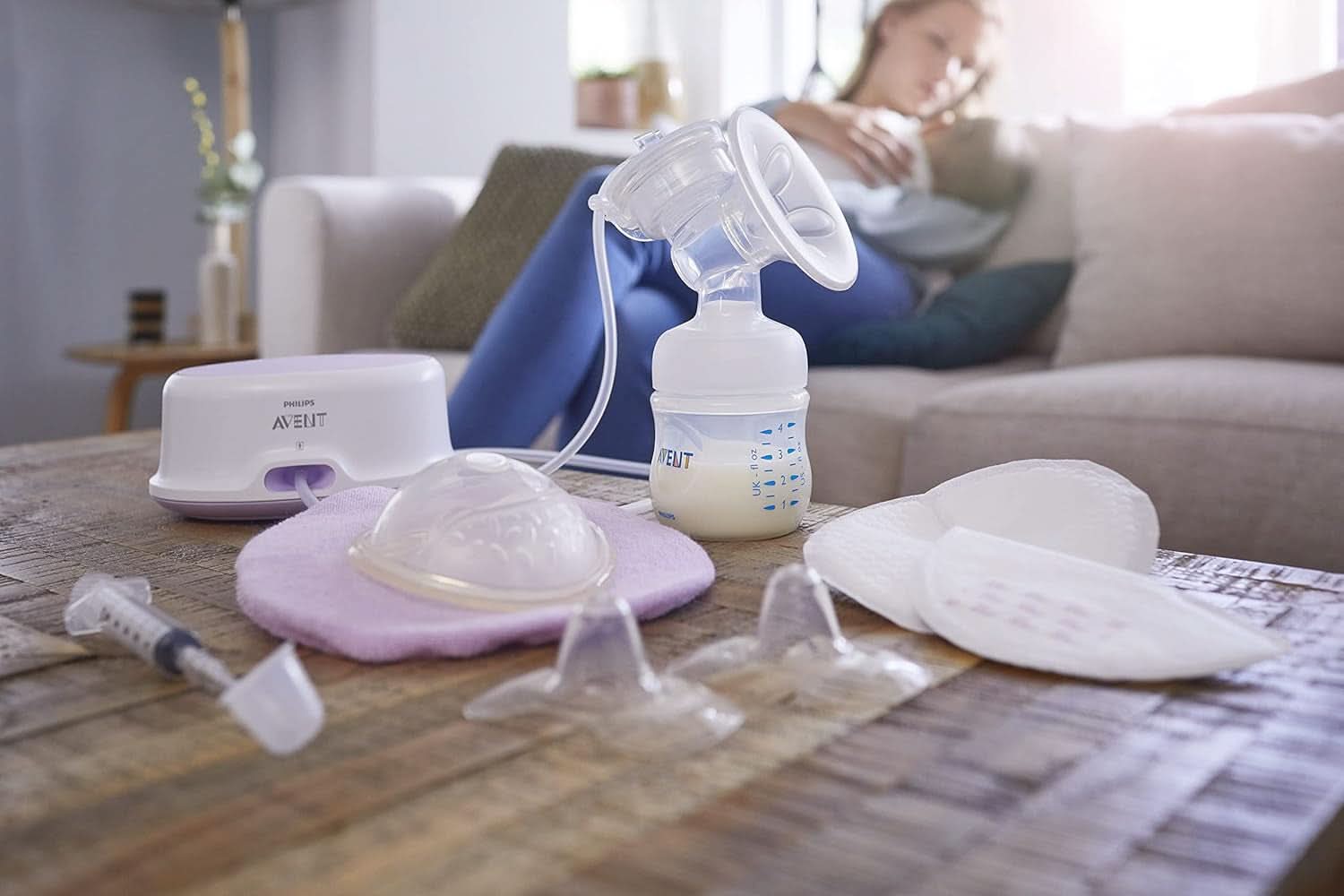 Philips Avent SCF153/03 Nippelskydd, Med förvaringslåda, Medium, 2 delar Tillbehör Mat och amning Bebe Naty Shop