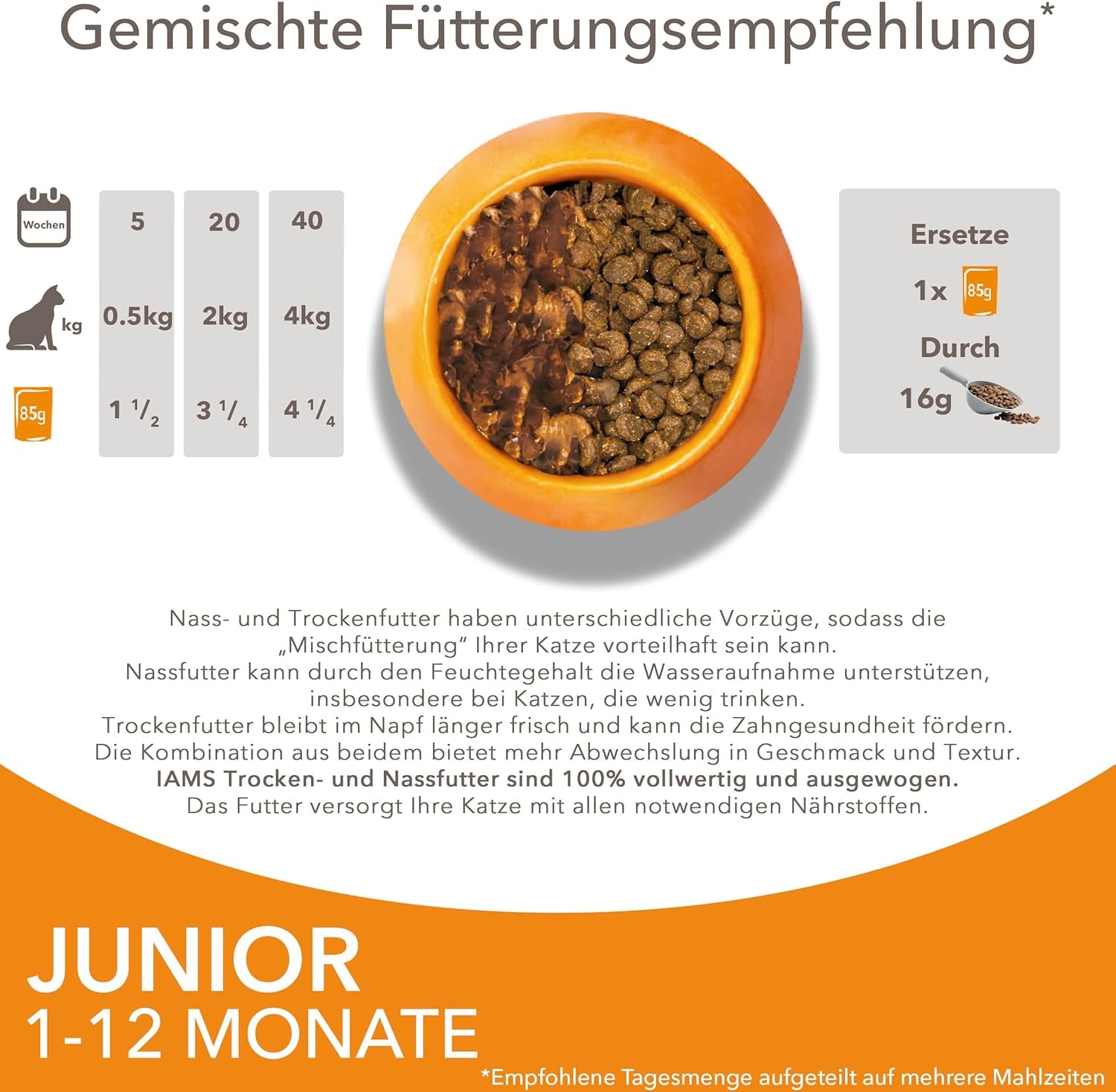 IAMS Delights Kitten Nassfutter - Multipack Katzenfutter med Hunn i sås, högkvalitativ Futter für Junior Kätzchen av 1-12 Monate, 12 x 85 g