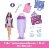 Barbie Pop Reveal Series Set med modedocka och tillbehör, Candy Series, Donut Dreams Design med husdjur, 8 överraskningar inklusive färgbyte, JFY60