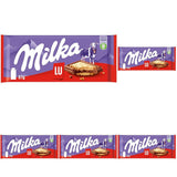 Milka LU – Alpin mjölkchoklad med knapriga LU-kex – 87g