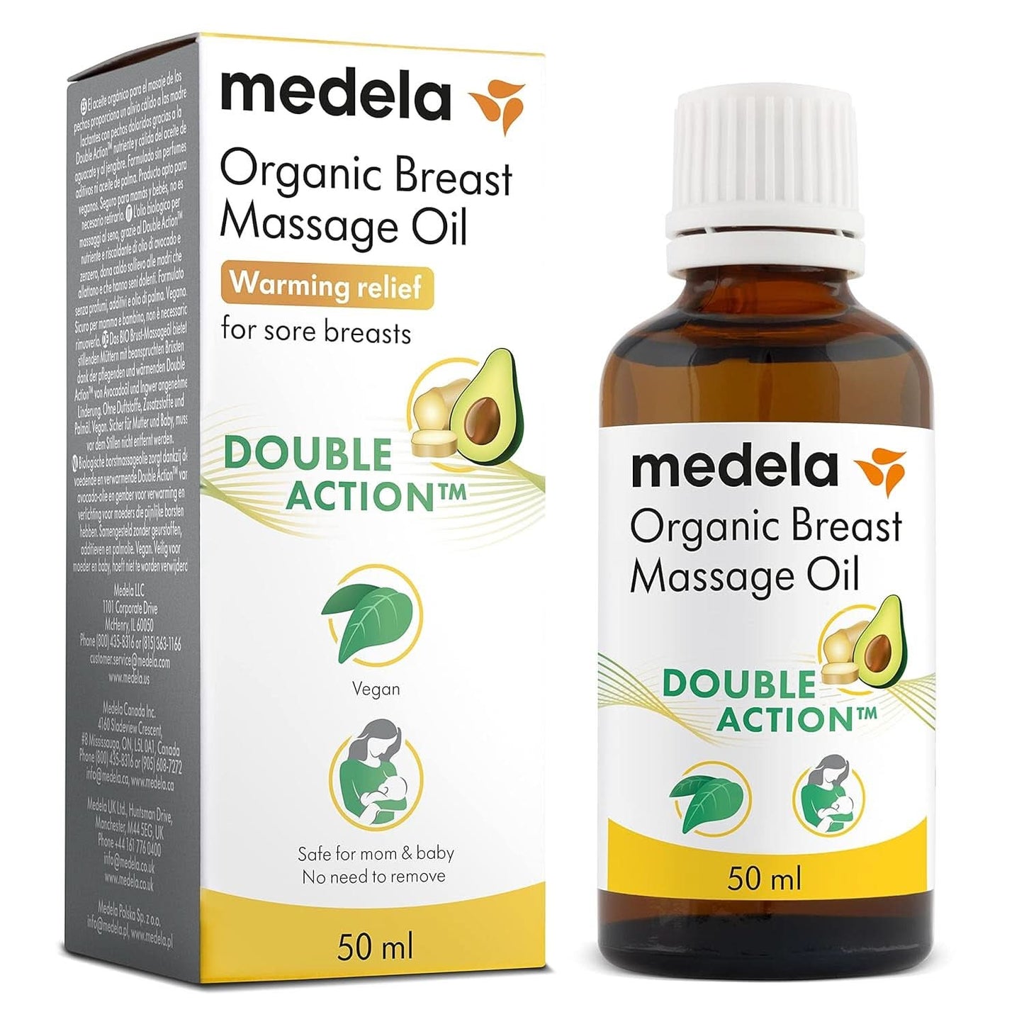 Medela Bio-Brustwarzenbalsm – Beruhigend Und Pflegend Für Stillende Mütter – Hergestellt Aus Naturichen, Sicheren Inhaltsstoffen – Linderung Bei Beanspruchten Brustwarzen – Postpartum Essentials 40 G Tillbehör Mat och amning Baby Naty Shop Bio Brustmassageöl