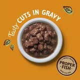 Lily's Kitchen Fish Tasty Cuts Wet Cat Food - Paket om 24 (24 x 85 g) Läckra fiskbitar i sås för katter