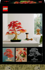 LEGO Botanicals Japansk röd lönn - Bonsaiträd - Konstgjord växtsats med röda och orange löv, plus skål - Heminredning - Presentidé för vuxna - 10348 Byggset Besuche den LEGO-Store
