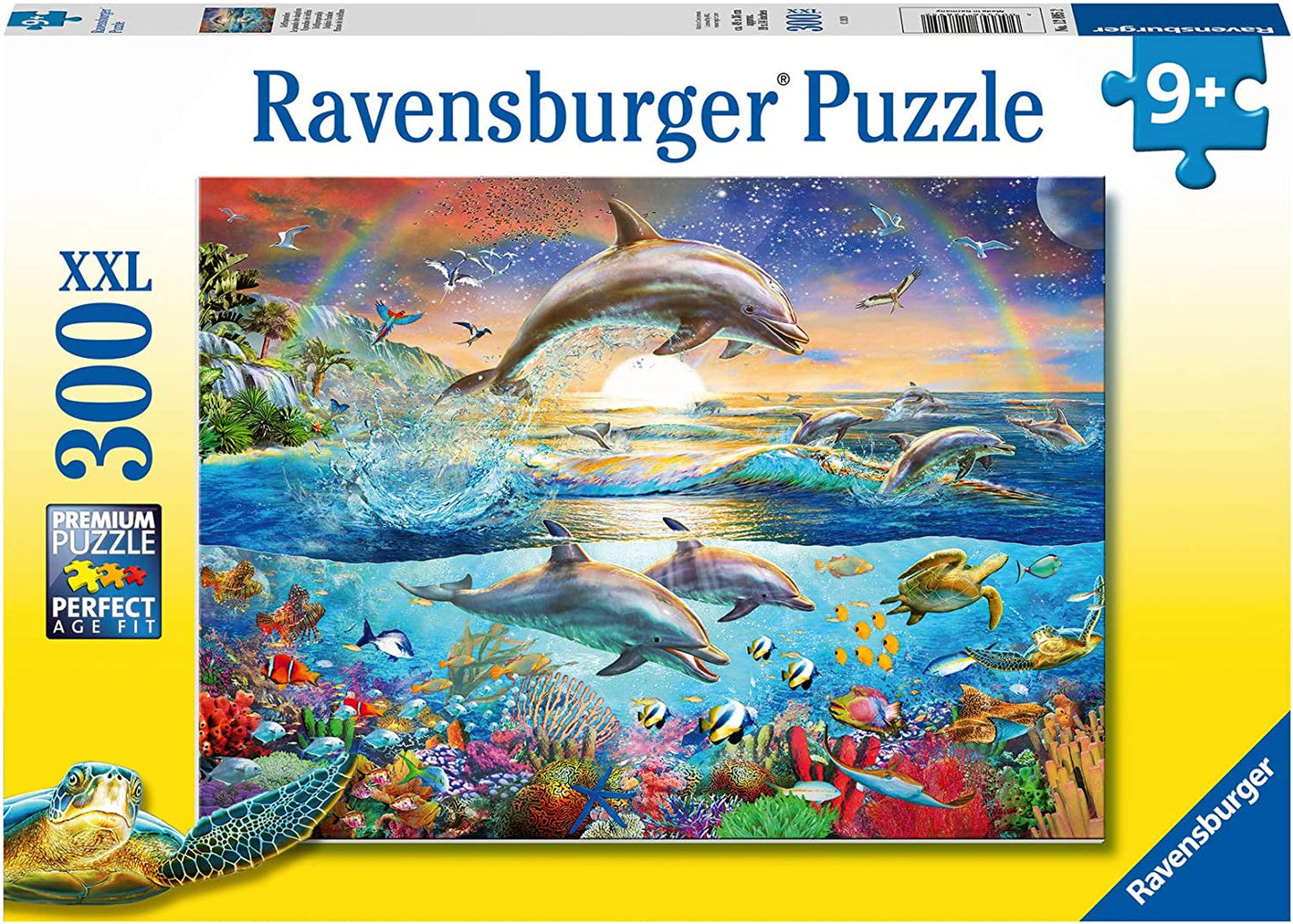 Ravensburger pussel för barn - 12895 Delfinparadis - Pussel för barn över 9 år, med 300 bitar i XXL-format Puzzle Naty Shop