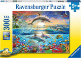 Ravensburger pussel för barn - 12895 Delfinparadis - Pussel för barn över 9 år, med 300 bitar i XXL-format Puzzle Naty Shop