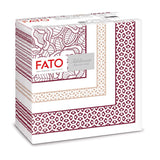 Fato - Torra pappersservetter, airlaid, textileffekt, paket med 50 servetter, 40X40 vikta i 4-format, Tropicana Decor