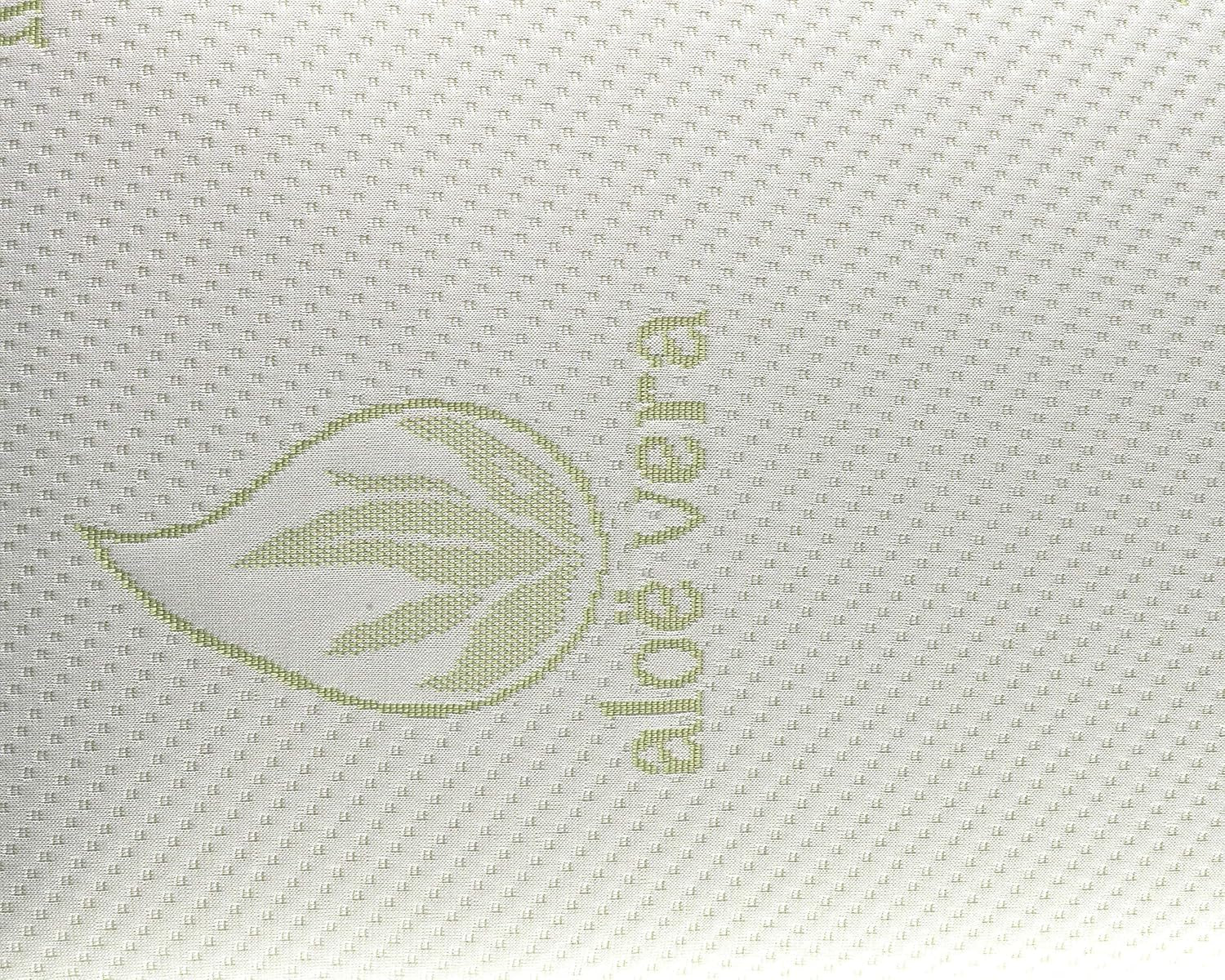 Todocama Todolit viskoelastisk aloe vera plus kudde, grön, 2 delar, 75 cm Naty Shop standardkuddar