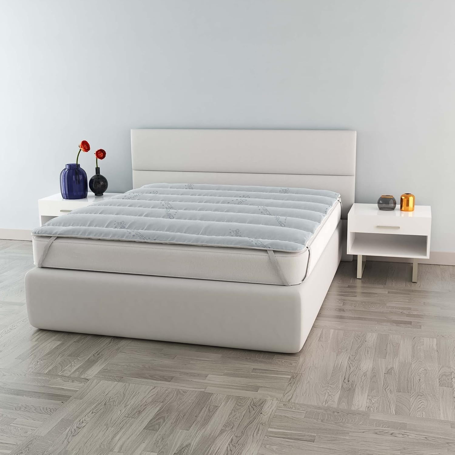 MB Home Italia, Topper, Termokontroll, Dubbla 160X195 Cm Täcken och täcken Naty Shop Dubbel 160X195 Cm Biokeramik