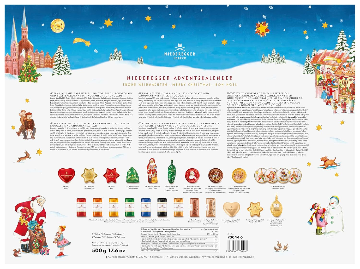 Adventskalender Niederegger Karusell 500g