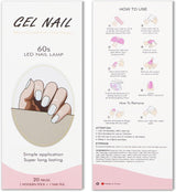 JMEOWIO Nagelfolie Glitter Gel Nagelfolie Självhäftande Nagelklistermärke UV-härdande Nageldekoration Design Tillbehör