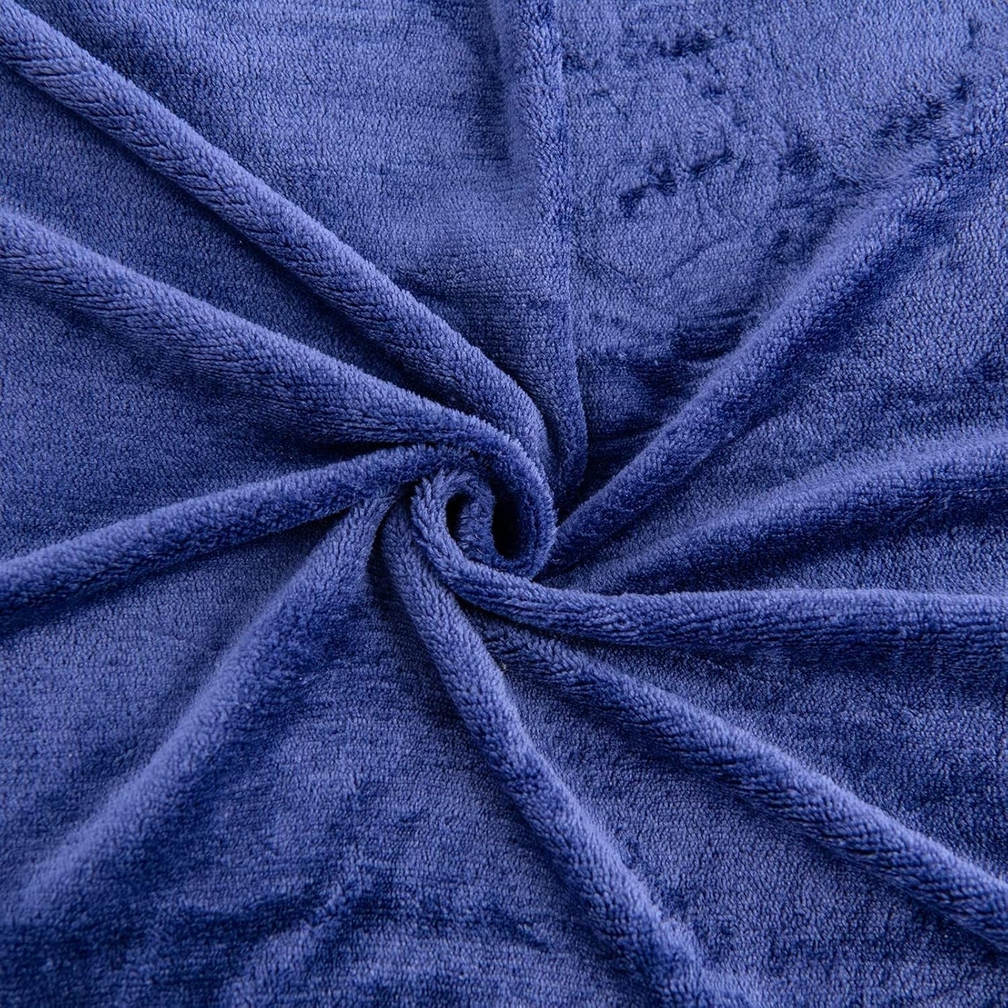 Kono Sherpa fleece filt, 150 X 200 Cm, Mjuk, Mysig, Fluffig, Vändbar, Mikrofiber, fasta filtar för säng, soffa, soffa (marinblå, dubbel/dubbel) Sängar och filtar Besuche den KONO-Store