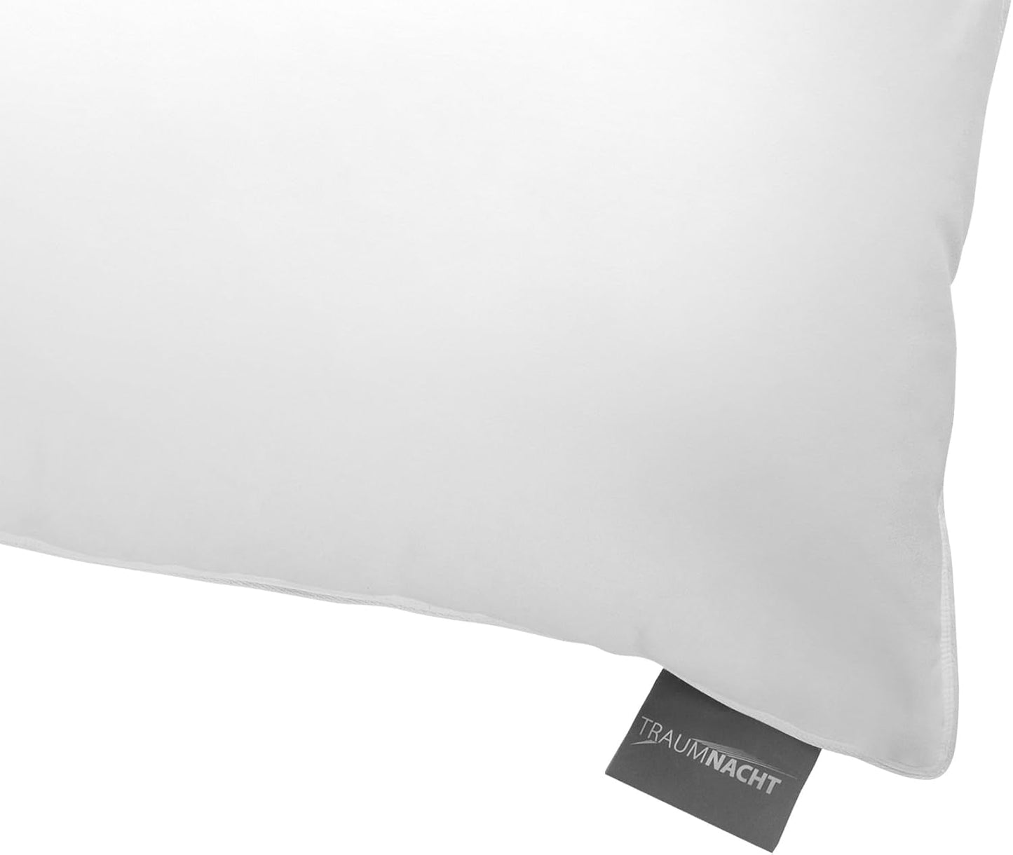 Traumnacht comfort dunkudde med högkvalitativ dunfyllning och luddbeständigt överdrag av 100% bomull, Oeko-Tex certifierad, 80 X 80 cm, tillverkad enligt den tyska kvalitetsstandarden Naty Shop standardkuddar