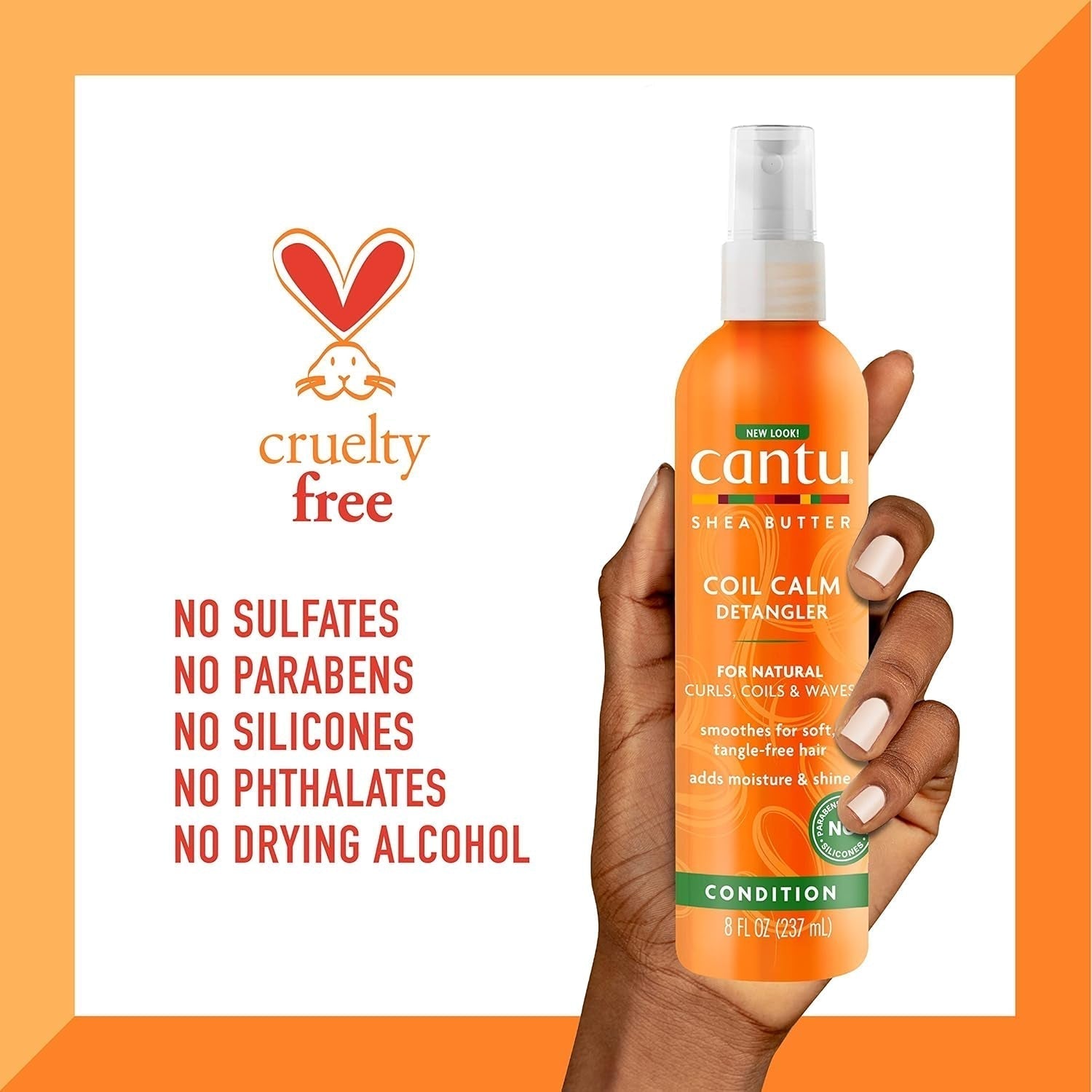Cantu Coil Calm Detangling Spray, Shea, lockigt hår, 237ml Detangling Products Naty Shop