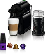 Nespresso kapsel espressomaskin De'Longhi EN 80.B Inissia, högtryckspump och energisparfunktion, automatisk avstängning efter 9 minuter, koppvolym för espresso och lungo, 0,7 l vattentank, svart