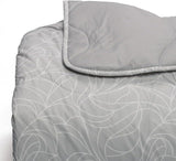 Foppapedretti Notte & Natura Pearl Wave påslakan för dubbelsäng, 100% bomullsöverdrag, tillverkat i Italien Täcken och täcken Naty Shop