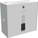 WMF Küchenminis Smoothie-To-Go, Mini Standmixer Mit Zwei Mix-/Trinkbehältern 0.6L, Mixer Hochleistungsmixer 300 W, Edelstahl Matt, Schwarz Kitchen Naty Shop