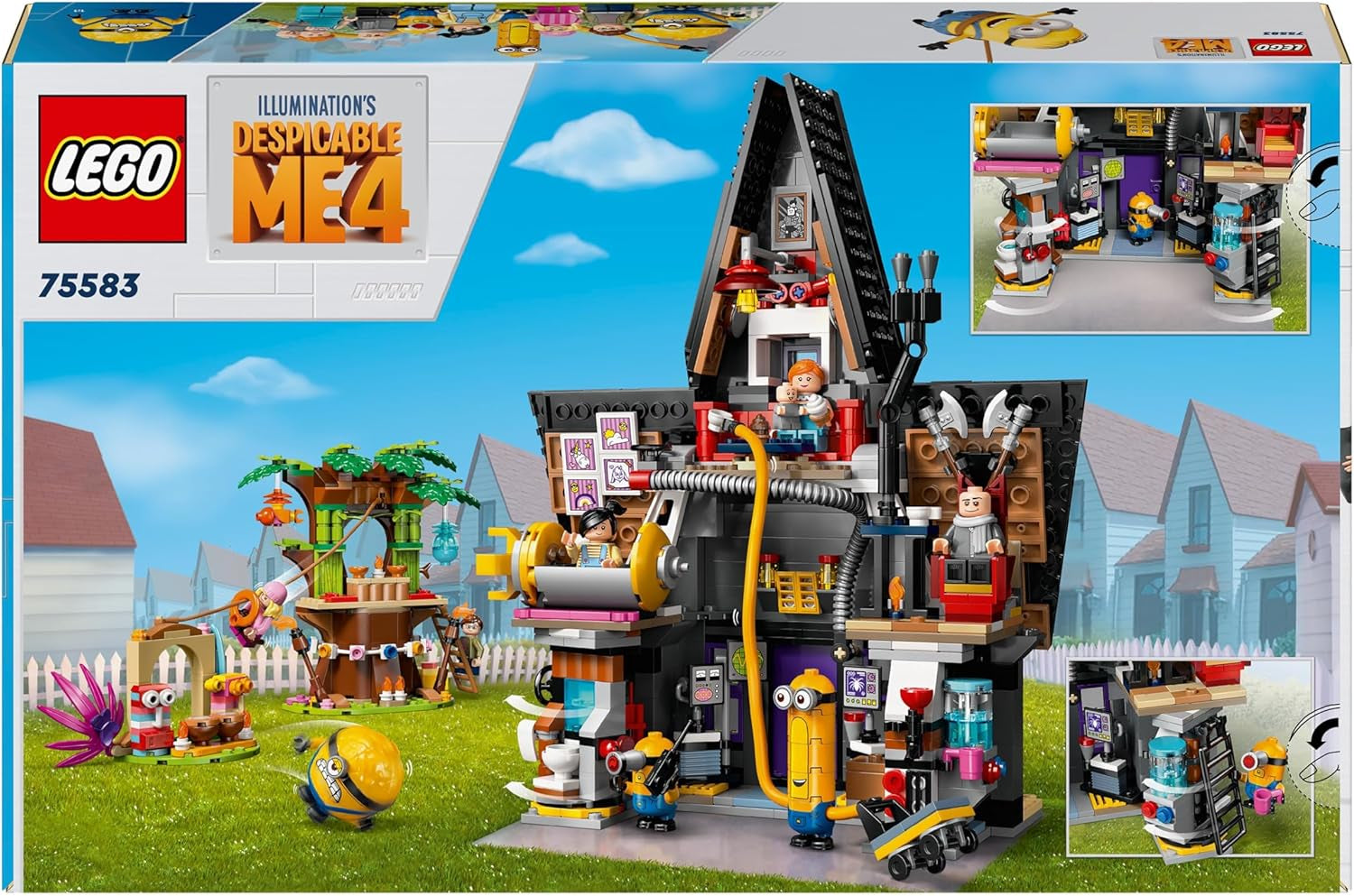LEGO I - Simply Incorrigible 4 Gru's and Minions' Family Villa I - Simply Incorrigible 4 Filmlekset Barnleksakspresent för pojkar och flickor 8 år och uppåt 75583 Byggset Beuche den LEGO-Store