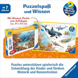 Ravensburger barnpussel 13411 - Havsdjur på korallrevet - Varför? Varför? Varför? Pussel 150 bitar XXL + kunskapsaffisch, för barn från 7 år Puzzle Naty Shop