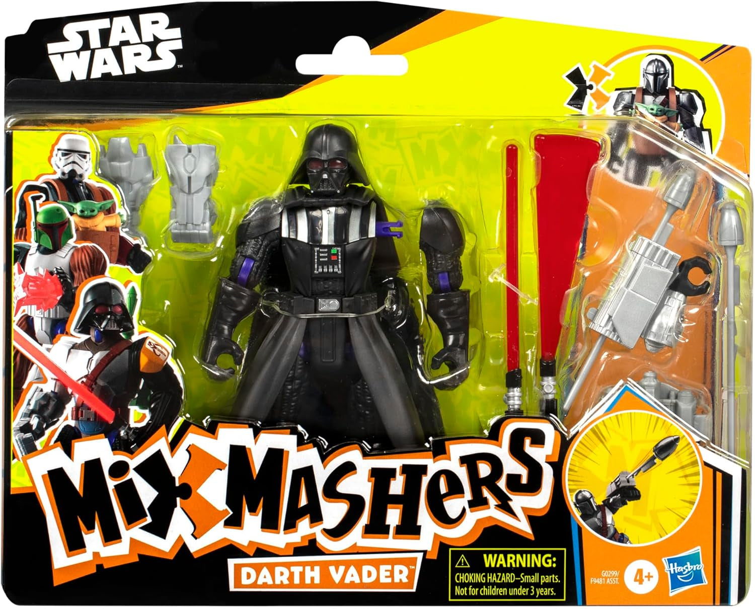 Star Wars Mixmashers Darth Vader Anpassningsbar Mix-And-Match Deluxe Actionfigur och tillbehör Actionfigurer Naty Shop