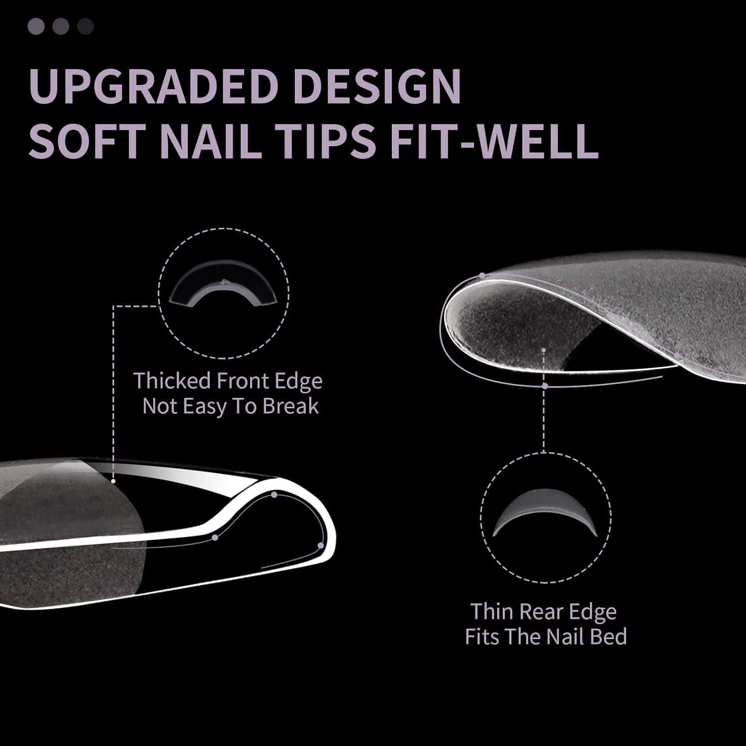 Korta lösnaglar Ballerina 120st lim på 12 storlekar Korta konstgjorda naglar Soft Gel Heltäckande Nageltips för korta gelnaglar S