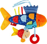 SIGIKID 40104 Aktiv fisk Babyaktivitet PlayQ Leksak för barn flickor och pojkar rekommenderas från 3 månader flerfärgad Babyleksaker Naty Shop