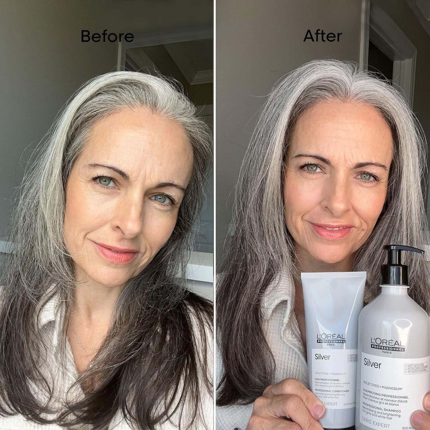 L'Oréal Professionnel Serie Expert Silver, Schampo, 500 ml Dusch och bad Naty Shop