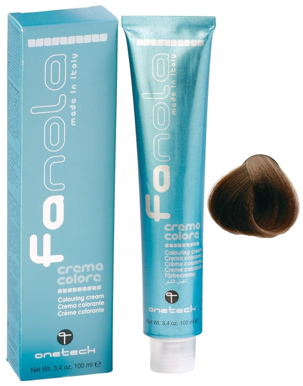 Fanola crema colore Färgkräm 7,0 Blond, 100 ml Hårfärgning Naty Shop 7,00 Blond Int.