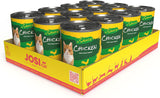 JosiCat kyckling i sås (12 x 415 g) | Vuxen | Premium våtfoder för vuxna katter | Kyckling i sås | Vitamin D3 och E | Drivs av JOSERA | Våtfoder för katter | Komplett mat | Paket om 12