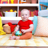 Bright Starts Giggle & Glow Bell Glow in the Dark Elephant Toy Oball Lätt att fånga Newborn+ Unisex babyleksaker Naty Shop