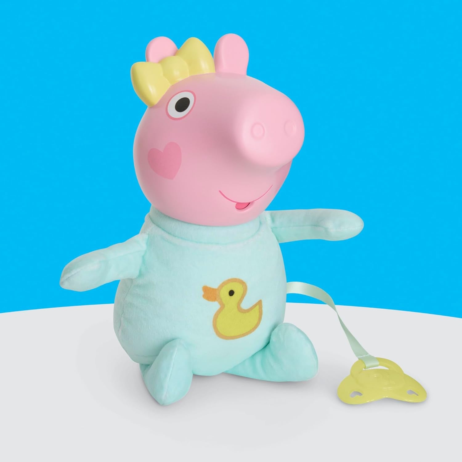 Peppa Pig 28 cm Evie Interactive Doll med 20 ljud och många funktioner, leksaksset för barn 3 år och uppåt