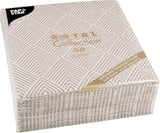 Papstar, 50 servetter "ROYAL Collection" 1/4-faldigt 40 Cm X 40 Cm "Elegance" Brun, #86498 (Pack of 2)